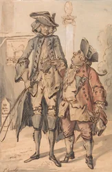 Caricatura de George Bubb Dodington e Sir Thomas Robinson